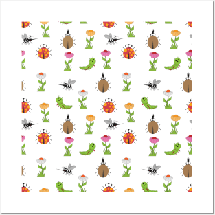 Cute Insects Neck Gator Cute Bugs Posters and Art